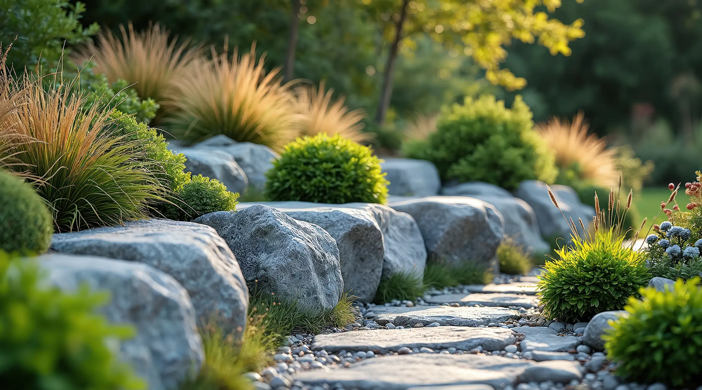 Kamene v záhrade ako umenie: Ako ich vybrať a skombinovať