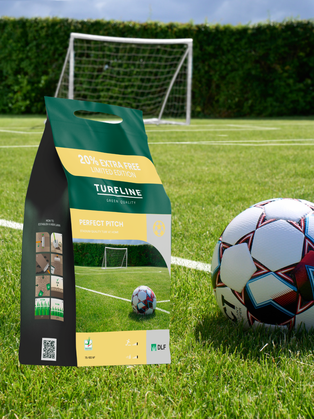 Balenie Turfline® Perfect Pitch na ihrisku.