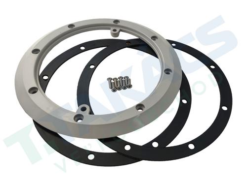 ASTRALPOOL Flansch + Dichtung + Ablassschrauben 500100 Grau