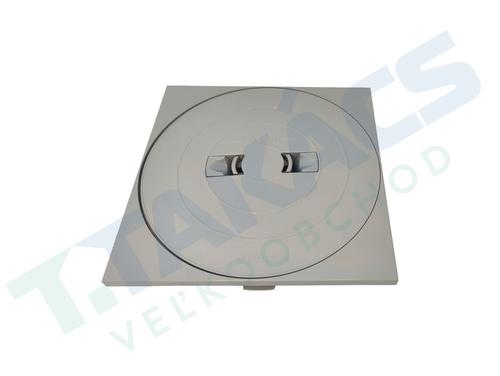 ASTRALPOOL štvorcový rámček s gulatým vekom pre skimmer 17,5 l , šedý