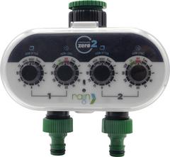 Rain Batteriesteuergerät ZERO, 2 Stationen für Wasser Hahn, 0 bar