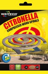 Špirála proti komárom citronella