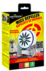 Ultrazvukový odpudzovač proti škodcom 45 m2/(napájaný so siete)