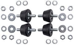 Kuželový silentblok 29 / 38 mm 2 x M8 výška 22 mm ( 4 ks )